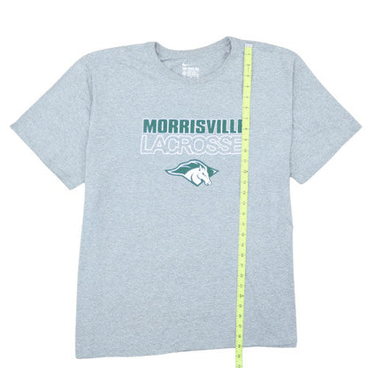Nike Men's Grey Morrisville Lacrosse Athletic Fit T-Shirt XXL