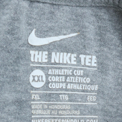 Nike Men's Grey Morrisville Lacrosse Athletic Fit T-Shirt XXL