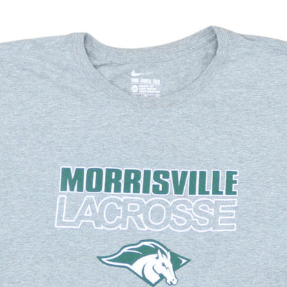 Nike Men's Grey Morrisville Lacrosse Athletic Fit T-Shirt XXL