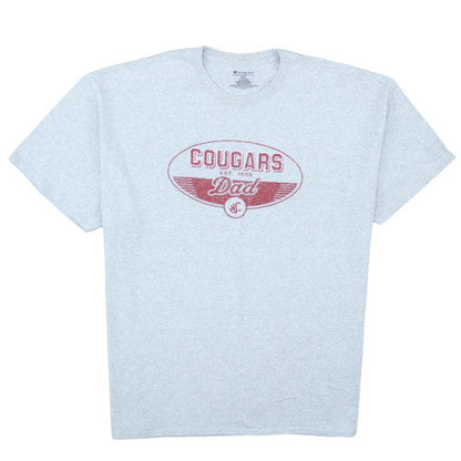 Champion Men's Grey Cougars Dad Graphic Short Sleeve T-Shirt XXL
