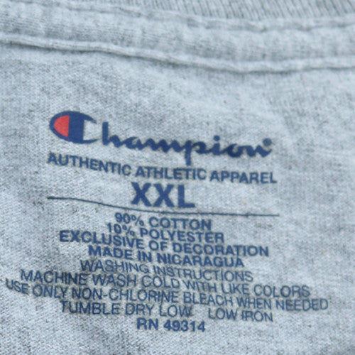 Champion Men's Grey Cougars Dad Graphic Short Sleeve T-Shirt XXL