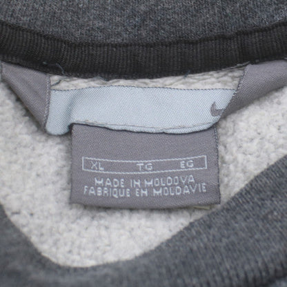 Nike Men's Grey XL Pullover Fleece Sweatshirt Crew Neck Regular Fit