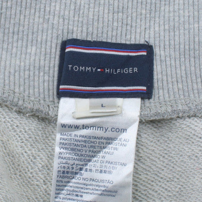 Tommy Hilfiger Men Light Grey Jogger Sweatpants Size L Drawstring Waist