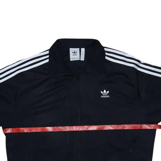Adidas Men's Black XL Track Jacket Full Zip Activewear