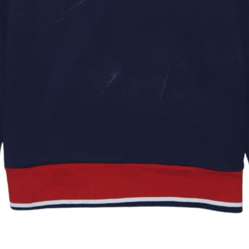 Polo Ralph Lauren Womens Navy Red Crew Neck Cotton Sweatshirt M 10-12