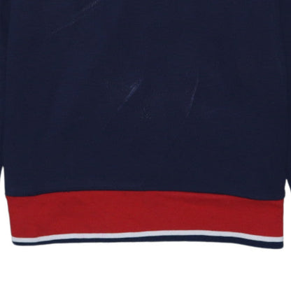 Polo Ralph Lauren Womens Navy Red Crew Neck Cotton Sweatshirt M 10-12