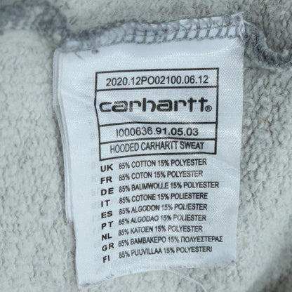 Carhartt Men's Grey 2XL Pullover Hoodie Logo Fleece Sweatshirt
