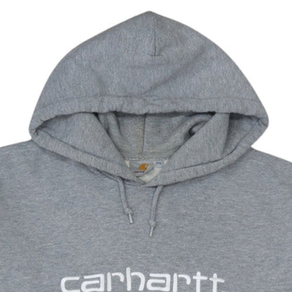 Carhartt Men's Grey 2XL Pullover Hoodie Logo Fleece Sweatshirt