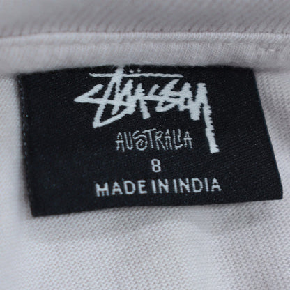Stussy Women’s Pink Colourblock Half Zip Sweatshirt Size 8 Cotton