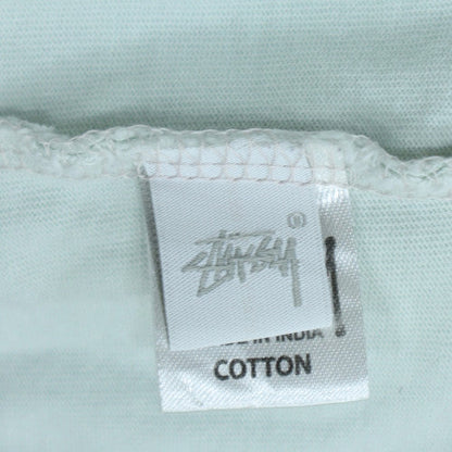 Stussy Women’s Pink Colourblock Half Zip Sweatshirt Size 8 Cotton