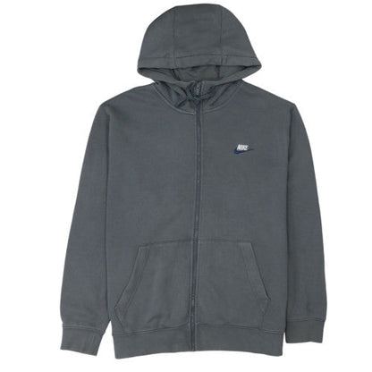 Nike Men's Grey Full Zip Hoodie XL Fleece Casual Sportswear
