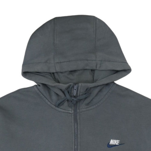 Nike Men's Grey Full Zip Hoodie XL Fleece Casual Sportswear