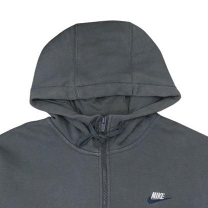 Nike Men's Grey Full Zip Hoodie XL Fleece Casual Sportswear