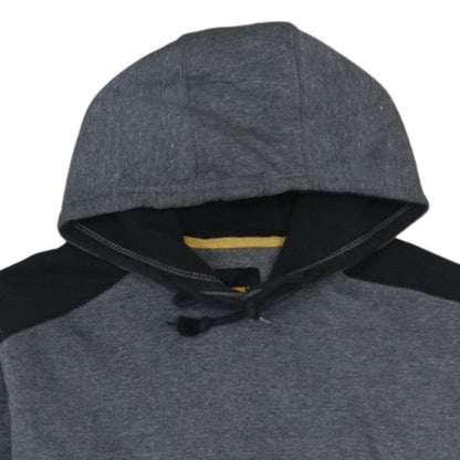 Caterpillar Mens Grey Pullover Hoodie M Regular Fit Fleece
