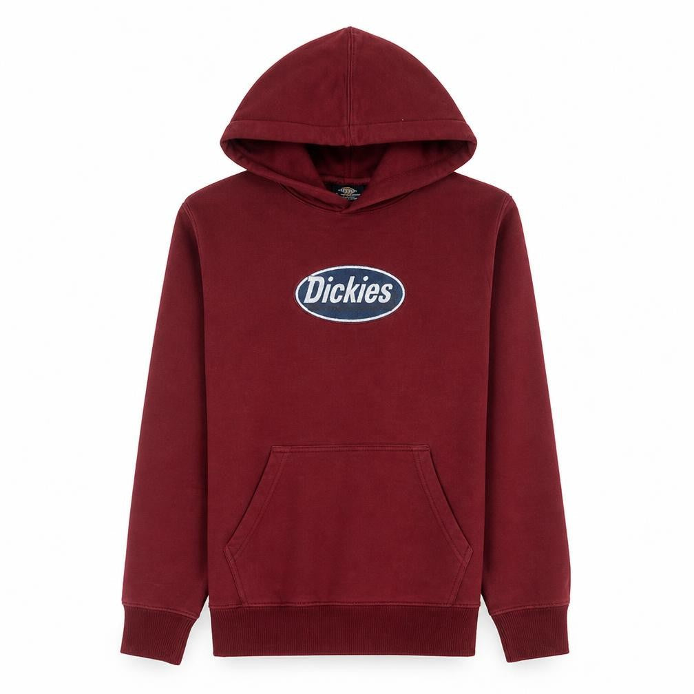 Dickies Men's Red Pullover Hoodie Small Graphic Fleece Sweatshirt