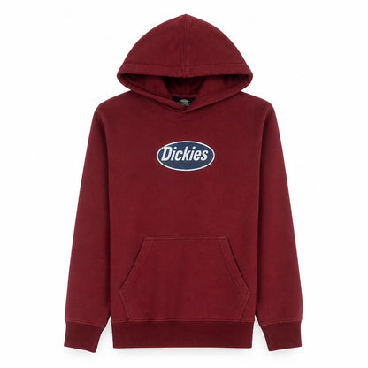 Dickies Men's Red Pullover Hoodie Small Graphic Fleece Sweatshirt