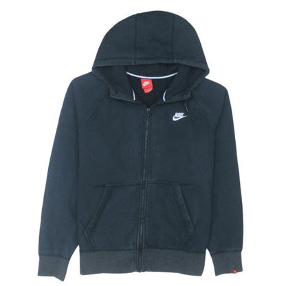 Nike Men's Black Full Zip Fleece Hoodie L Regular Fit