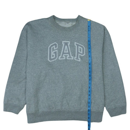 GAP Mens Grey XXL Crew Neck Pullover Sweatshirt Cotton Blend