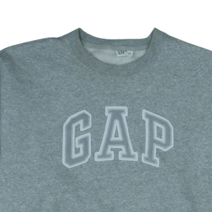 GAP Mens Grey XXL Crew Neck Pullover Sweatshirt Cotton Blend