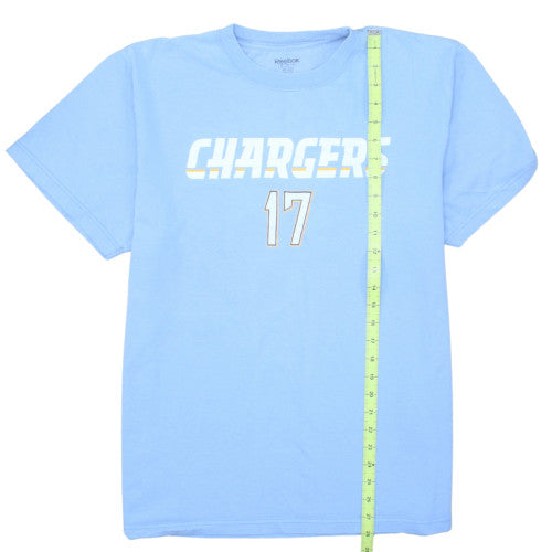 Reebok Men's Blue Chargers 17 Rivers Classic Cotton T-Shirt Size L