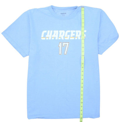 Reebok Men's Blue Chargers 17 Rivers Classic Cotton T-Shirt Size L