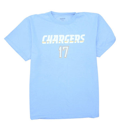 Reebok Men's Blue Chargers 17 Rivers Classic Cotton T-Shirt Size L