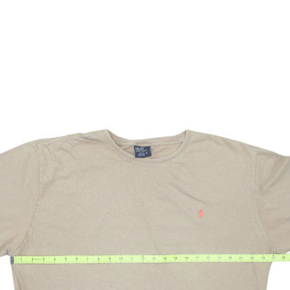 Polo Ralph Lauren Men's Beige Cotton Short Sleeve T-Shirt XL