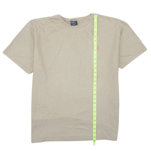 Polo Ralph Lauren Men's Beige Cotton Short Sleeve T-Shirt XL