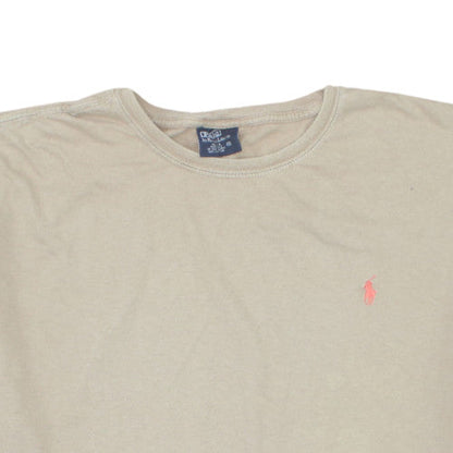 Polo Ralph Lauren Men's Beige Cotton Short Sleeve T-Shirt XL