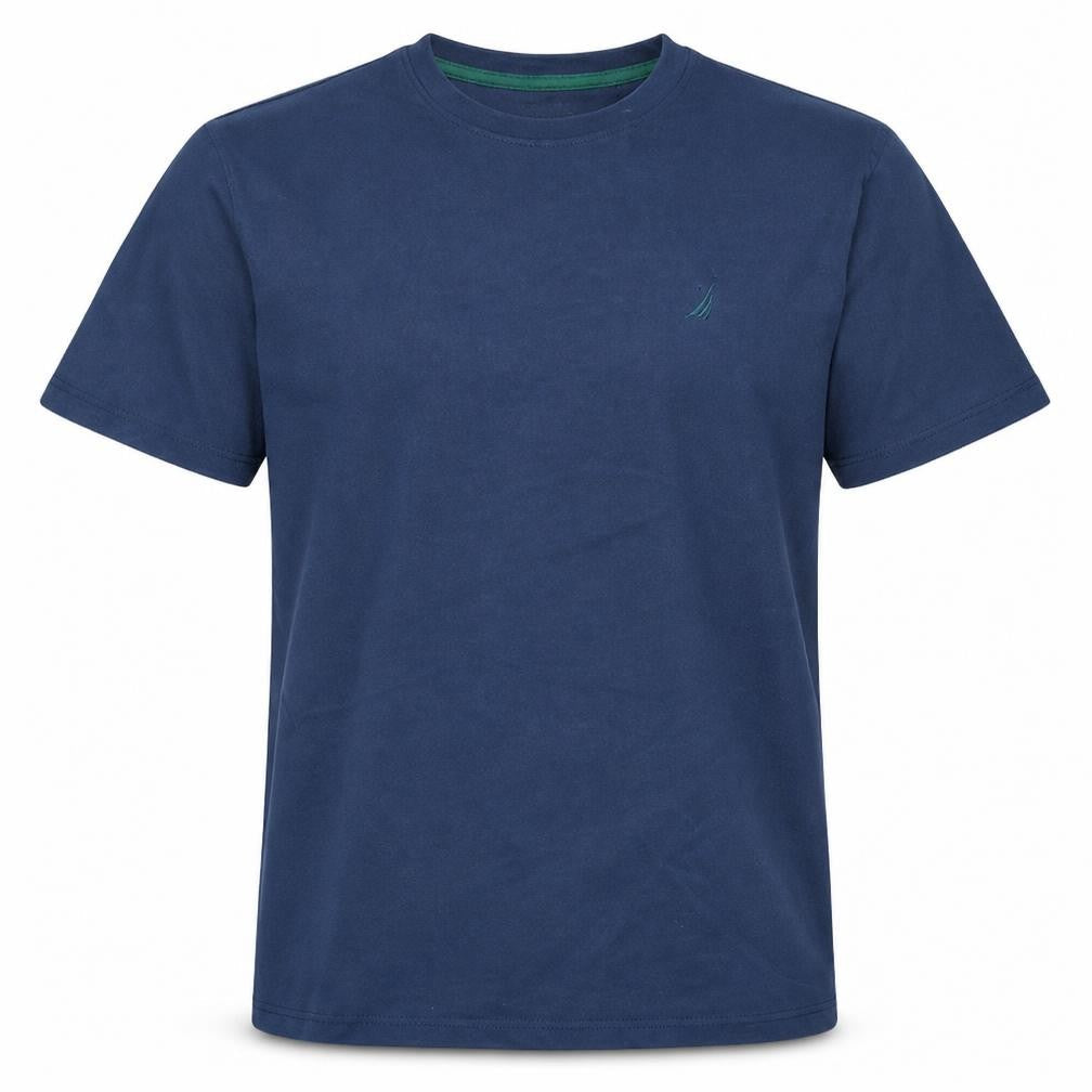 Nautica Men's Navy Blue Crew Neck Short Sleeve Cotton T-Shirt Size XL