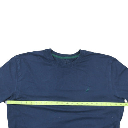 Nautica Men's Navy Blue Crew Neck Short Sleeve Cotton T-Shirt Size XL