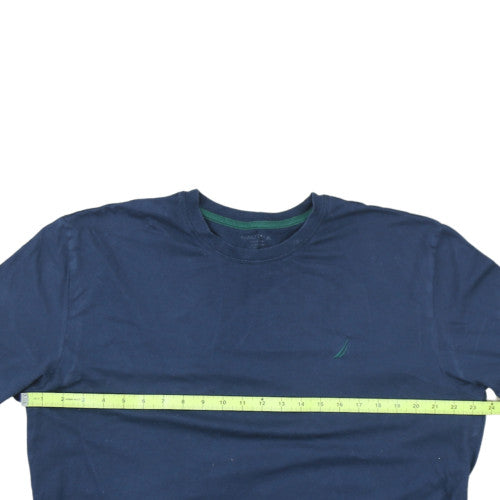 Nautica Men's Navy Blue Crew Neck Short Sleeve Cotton T-Shirt Size XL