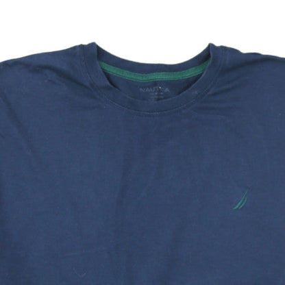 Nautica Men's Navy Blue Crew Neck Short Sleeve Cotton T-Shirt Size XL