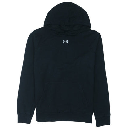 Under Armour Men's Black Pullover Hoodie Large Cotton Blend