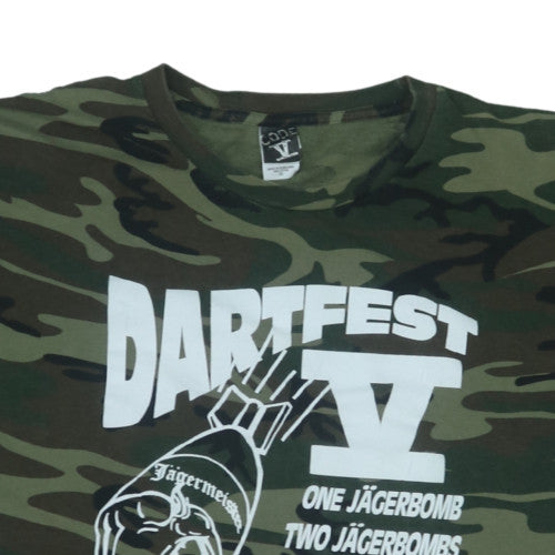 Code V Men's Camouflage Dartfest V Graphic Cotton T-Shirt 2XL