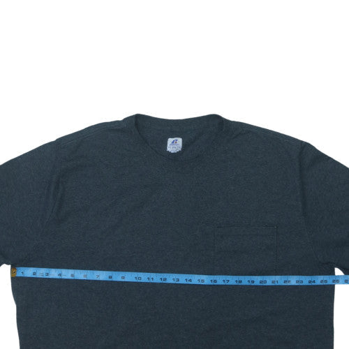 Russell Athletic Men's Black Heather XXL Classic Cotton Blend T-Shirt