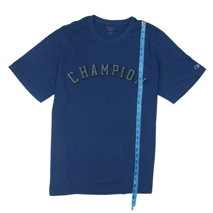 Champion Mens Blue XL Crew Neck Cotton T-Shirt