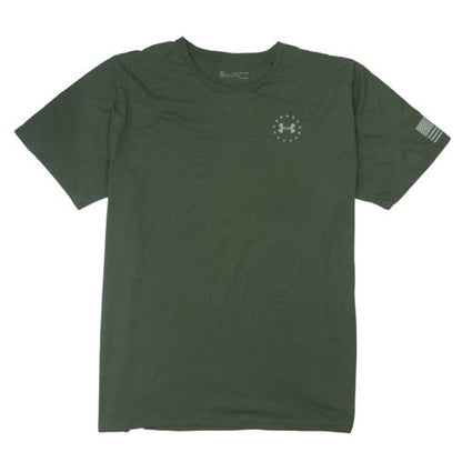 Under Armour Men’s Green 3XL Crew Neck Freedom Graphic T-Shirt