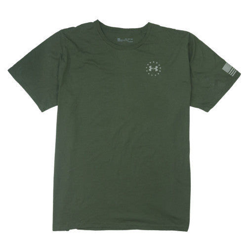 Under Armour Men’s Green 3XL Crew Neck Freedom Graphic T-Shirt