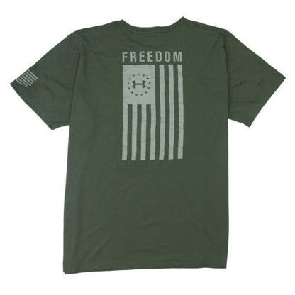 Under Armour Men’s Green 3XL Crew Neck Freedom Graphic T-Shirt
