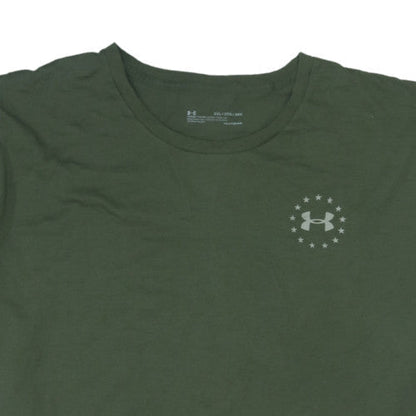 Under Armour Men’s Green 3XL Crew Neck Freedom Graphic T-Shirt