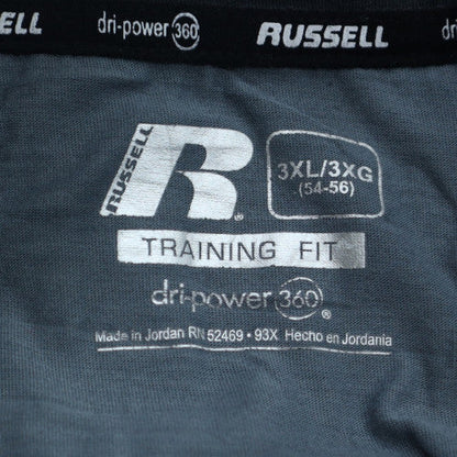 Russell Mens Black 3XL Training Fit Dri-Power T-Shirt