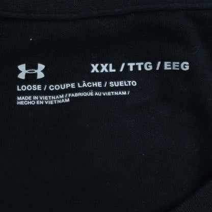 Under Armour Men's Black Loose Fit Short Sleeve T-Shirt XXL