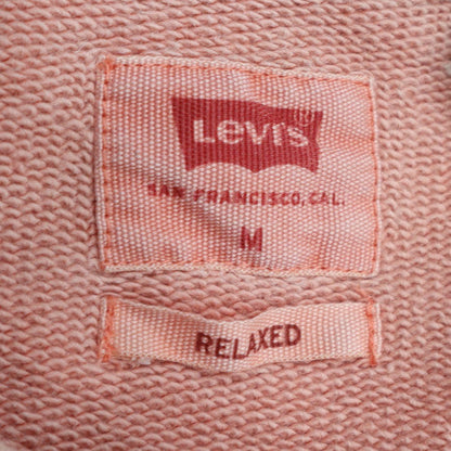 Levi's Mens Pink Relaxed Sweatshirt Crew Neck M Cotton Casual