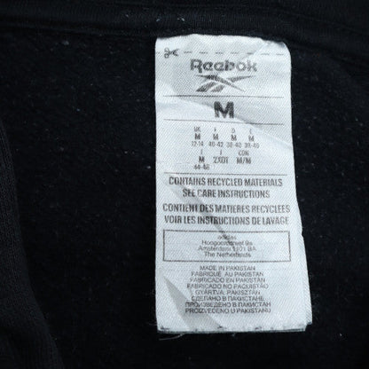 Reebok Men's Black Pullover Hoodie Size M Sports Fleece Sweatshirt