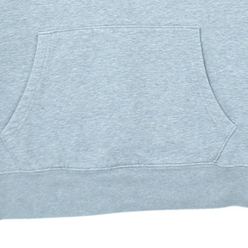 Levi's Men Grey Pullover Hoodie L Regular Fit Logo Fleece Sweatshirt