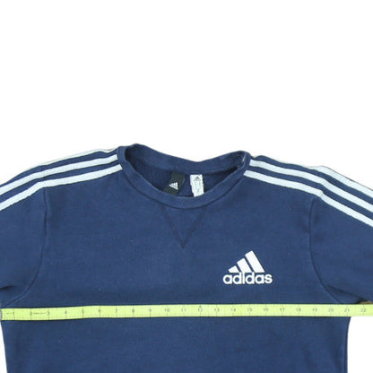 Adidas Men's Blue Classic Crew Neck Pullover Sweatshirt M
