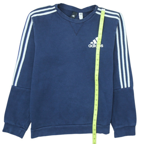 Adidas Men's Blue Classic Crew Neck Pullover Sweatshirt M