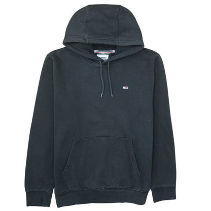 Tommy Jeans Men’s Black Pullover Hoodie L Regular Fleece Logo