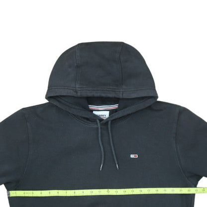 Tommy Jeans Men’s Black Pullover Hoodie L Regular Fleece Logo